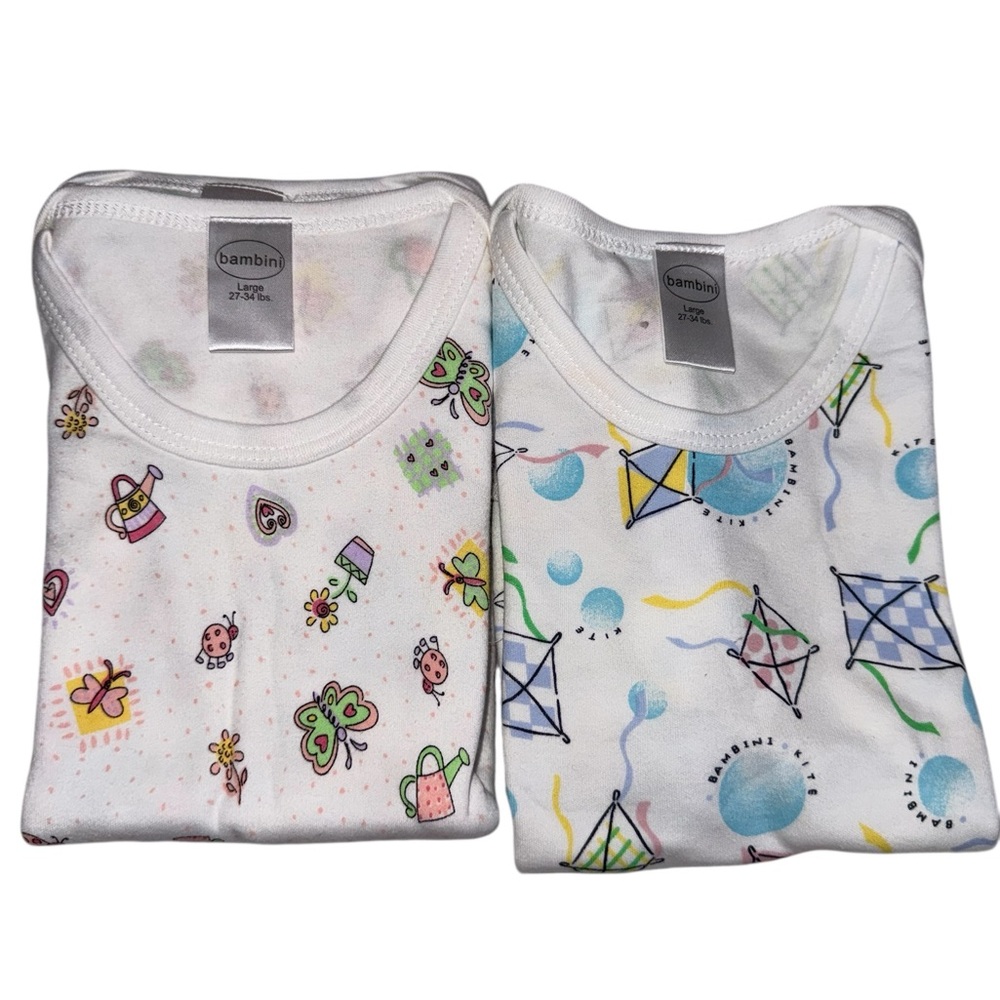 Bambini 100% Cotton One Piece Bodysuit Size Large  - 1 Piece